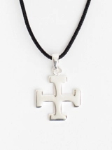 Collier Croix scoute avec cordon - Caroline Les petits philosophes