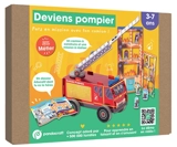 Deviens pompier : Kit Pandacraft 3-7 ans : Deviens pompier pour sauver un immeuble des flammes !