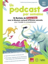 Un podcast par semaine : 36 Bestioles de France Inter avec le Muséum national d'histoire naturelle pour travailler la compréhension : CE1, CE2, guide de l'enseignant