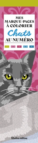 Chats : mes marque-pages à colorier au numéro - Marica Zottino
