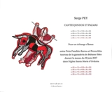 Cantes jondos et palmas : pour un échange d'âmes : entre Yvan Fandino Barros et Provechito, taureau de la ganaderia de Baltasar Iban, durant la messe du 19 juin 2017 dans l'église Santa Maria d'Orduna - Serge Pey