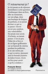 Y retournerai-je ? - François Simon