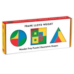 Frank Lloyd Wright Geometric Shapes Wooden Tray Puzzle - Frank Lloyd Wright