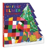 My First Elmer Christmas : Shaped Board Book - Mckee, David