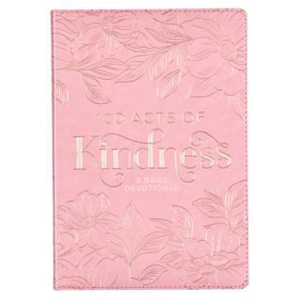 100 Acts of Kindness Pink Faux Leather Devotional - Julie Fisk
