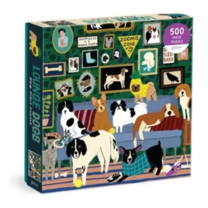 Lounge Dogs 500 Piece Puzzle - Anne E. Bentley