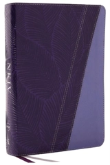 NKJV Study Bible : Leathersoft, Purple, Full-Color, Thumb Indexed, Comfort Print - Nelson, Thomas