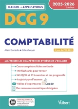 DCG 9, comptabilité : manuel + applications : 2025-2026 - Alain Donadio
