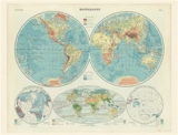 Mappemonde. World map - Franz Schrader