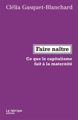 Faire naître : ce que le capitalisme fait à la maternité - Clélia Gasquet-Blanchard