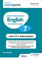 Cambridge Checkpoint Lower Secondary English Teacher's Guide 7 - Reynolds, John