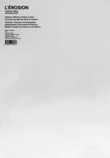 L'érosion - Vincent Menu