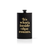It's What's Inside That Counts Pocket Flask - Brass Monkey Galison