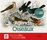 Agenda des oiseaux 2026 : 16 mois, septembre 2025-décembre 2026