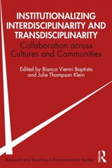 Institutionalizing Interdisciplinarity and Transdisciplinarity - Baptista, Bianca Vienni