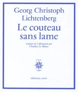 Le couteau sans lame - Georg Christoph Lichtenberg