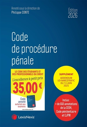 Code de procédure pénale 2026