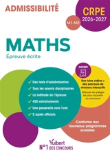 Maths, épreuve écrite : admissibilité M1-M2, conforme aux nouveaux programmes scolaires : CRPE 2026-2027 - Valérie Bouquillon