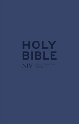 NIV Tiny Navy Soft-Tone Bible with Zip - New International Version