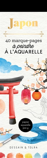 Japon : 40 marque-pages à peindre à l'aquarelle