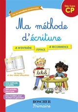 Ma méthode d'écriture : je m'entraîne, j'efface, je recommence : CP, dès 5 ans - Barbara Arroyo