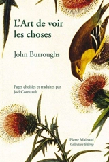 L'art de voir les choses - John Burroughs