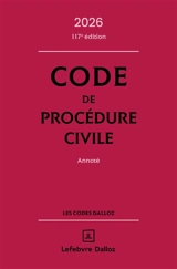 Code de procédure civile 2026, annoté
