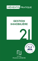 Gestion immobilière 2021 - Editions Francis Lefebvre