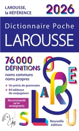 Dictionnaire Larousse poche 2026