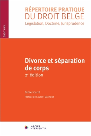 Divorce et séparation de corps - Didier Carré