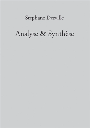 Analyse & Synthèse - Stéphane Derville