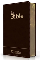 La Bible : Segond 21 : compacte, couverture semi-rigide cuir anthracite, avec tranches dorées