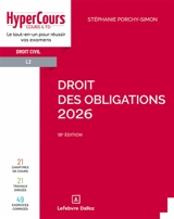 Droit des obligations 2026 : droit civil, L2 - Stéphanie Porchy-Simon
