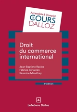 Droit du commerce international - Jean-Baptiste Racine