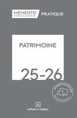 Patrimoine 2025-2026 - Editions Francis Lefebvre
