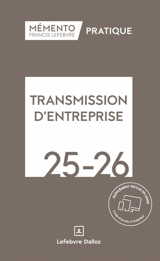 Transmission d'entreprise 2025-2026 - Editions Francis Lefebvre