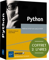 Python : maîtrisez le NLP avec SpaCy et NLTK : coffret 2 livres - Sébastien Chazallet