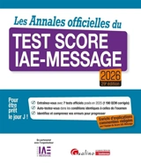 Les annales officielles du test Score IAE-Message 2026 - Score IAE-Message (Lille)