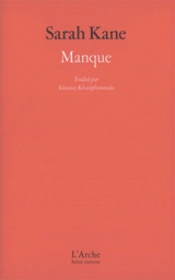 Manque - Sarah Kane
