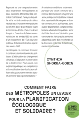 Comment faire des métropoles un levier pour la planification écologique et solidaire ? - Cynthia Ghorra-Gobin
