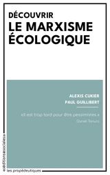 Découvrir le marxisme écologique - Alexis Cukier