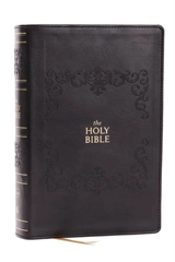Kjv Holy Bible : Personal Size Giant Print, Black Leathersoft, Red - Nelson, Thomas