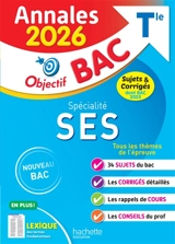 Spécialité SES terminale : annales 2026, sujets & corrigés dont bac 2025 : nouveau bac - David Mourey