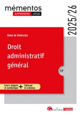 Droit administratif général : cours intégral et synthétique + tableaux et schémas : 2025-2026 - Ramu de Bellescize