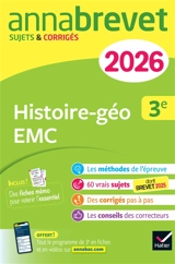 Histoire géographie, EMC 3e : nouveau brevet 2026 - Christophe Clavel