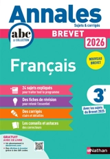 Français 3e : brevet 2026 : nouveau brevet - Thomas Bouhours