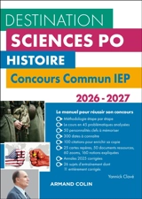 Histoire : concours commun IEP : 2026-2027 - Yannick Clavé