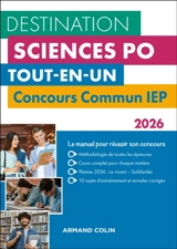 Destination Sciences Po, tout-en-un : concours commun IEP : 2026 - Dimitri Delarue