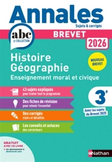 Histoire géographie, enseignement moral et civique 3e : nouveau brevet 2026 - Grégoire Pralon