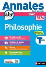 Philosophie terminale : bac 2026 - Gérard Durozoi